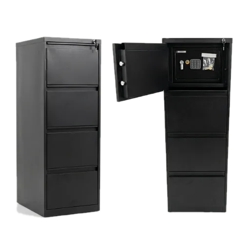 ARCHIVO VERTICAL DE METAL DE 3 GAVETAS MAS CAJA DE SEGURIDAD