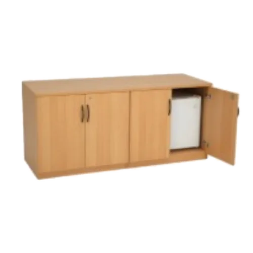 CREDENZA DE MELAMINA DE 2 CUERPOS