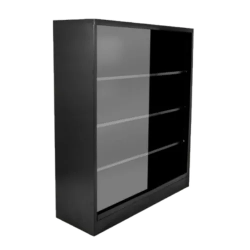 LIBRERA DE METAL + VIDRIO