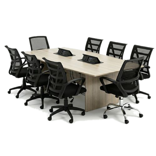 MESA PARA REUNION CON CONECTORES
